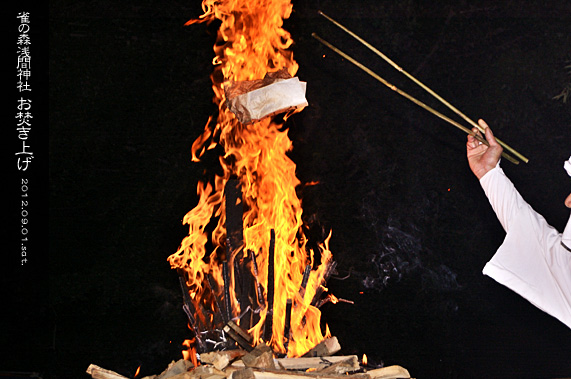 ��z �H�̍Ύ��L ���̐X �X��_�� �������グ